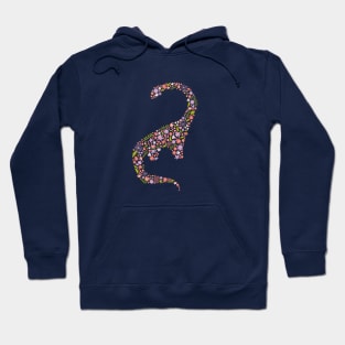 Floral Brontosaurus Hoodie